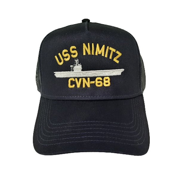 USS Nimitz CVA-68 Baseball Cap Hat Mesh Snapback B - Picture 2 of 4